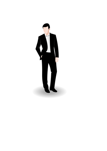 Illustration of a person in a business suit