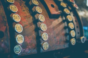 Old timey cash register